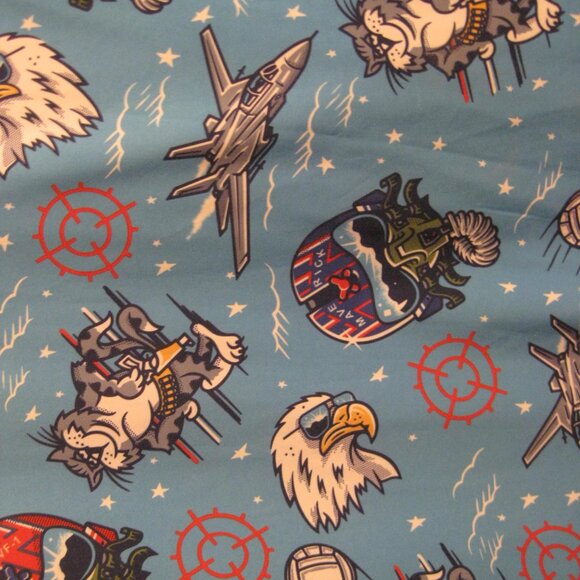 Roosevelts Top Gun Wingman RSVLTS Shirt Men's Blue Maverick Goose Size 4 -5 XL - Picture 7 of 12